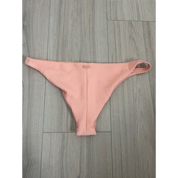 ROXY Rib Roxy Love The Goofy Bikini Bottom Salmon - Large - NWT - Picture 6 of 9